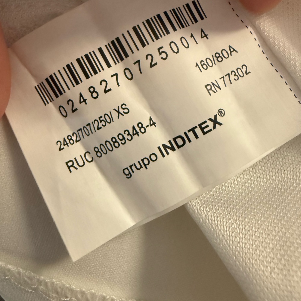 Zara White Mini Dress NWT XS - Picture 6 of 7
